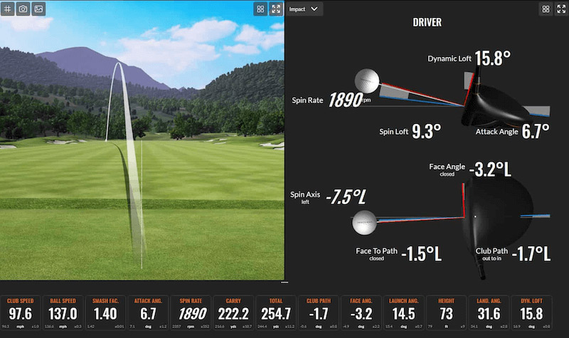 Trackman Swing Analysis